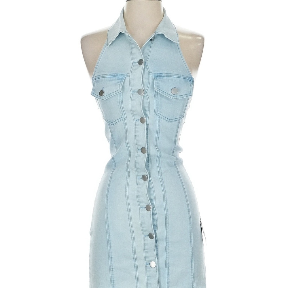Lulu's Light Blue Denim Mini Dress